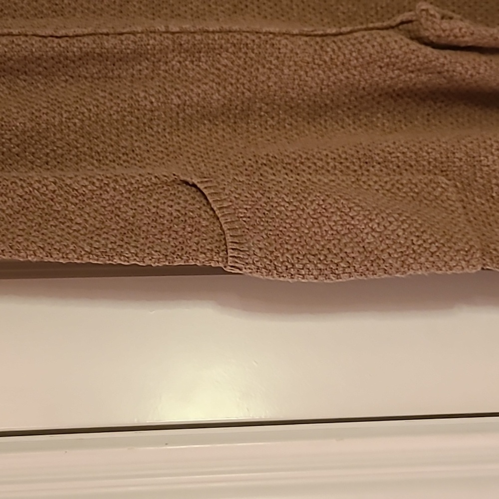 MABLE Sleeveless Knit Crop Urban Hippie Boho Jumpsuit Pockets Mocha Brown Medium - Picture 8 of 14